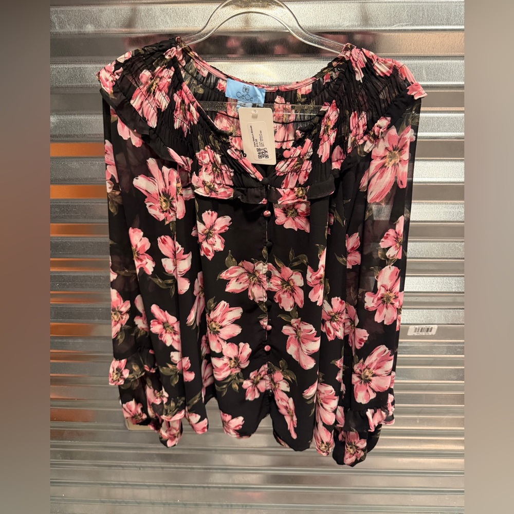 Cece floral blouse woman’s size medium